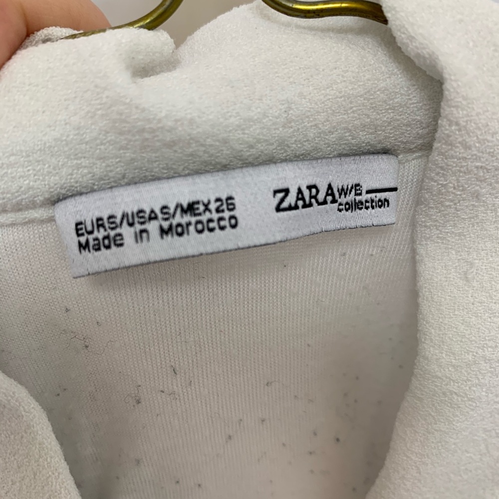 Zara White Blouse